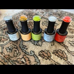 Madam glam set of 5 gel polishes